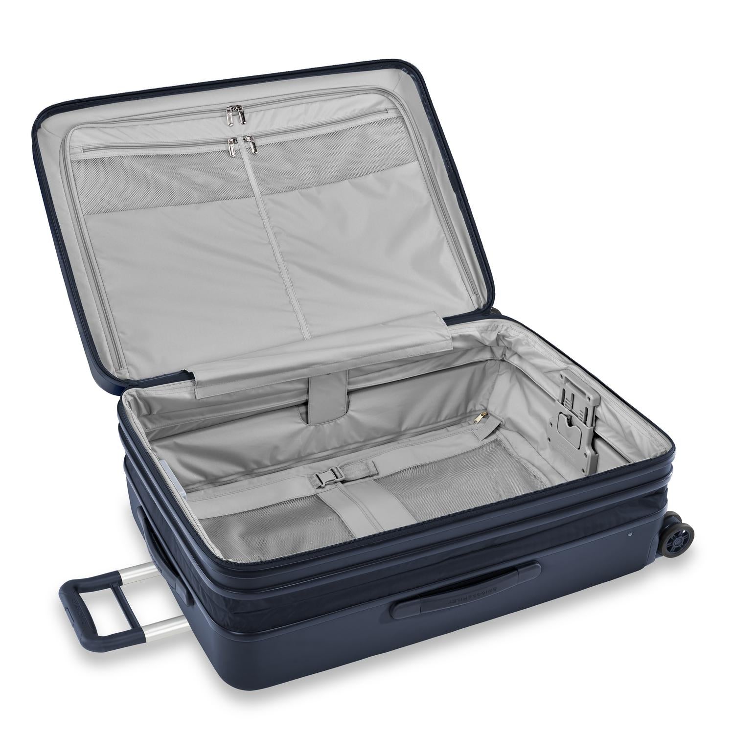 Briggs and Riley Sympatico Large Expandable Spinner Navy Open Expanded #color_matte-navy
