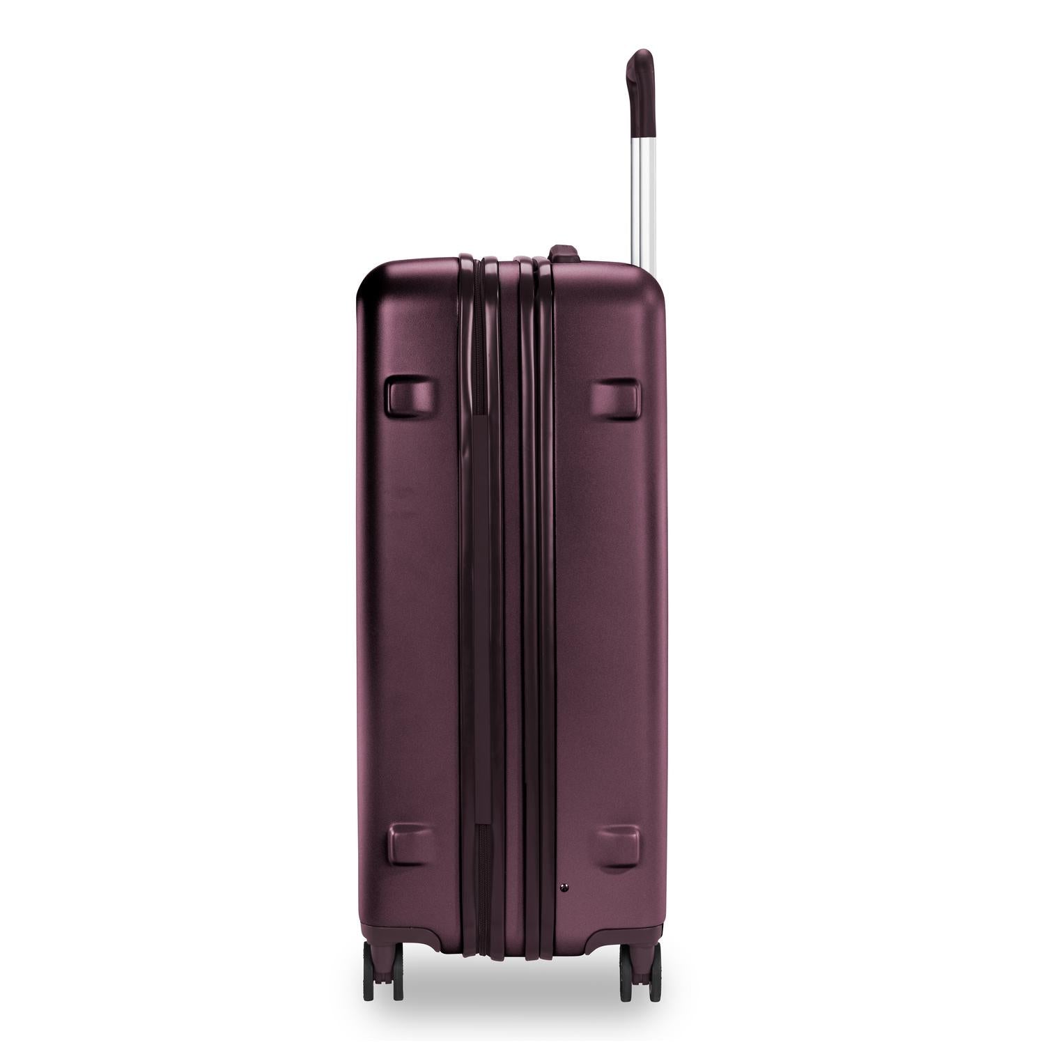 Briggs and Riley Sympatico Large Expandable Spinner Plum Side View #color_plum