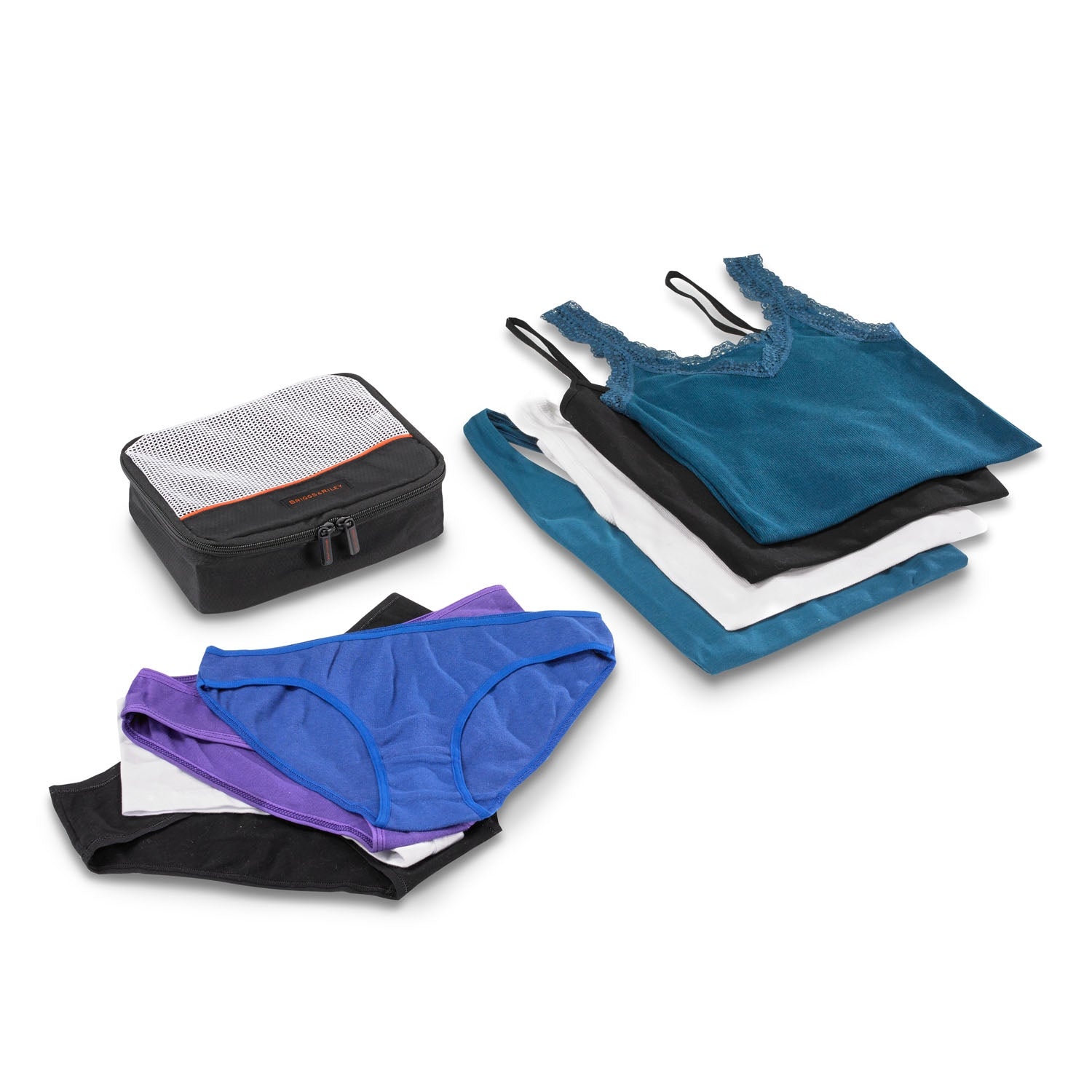 Small Luggage Packing Cubes 3-Piece Set #color_black