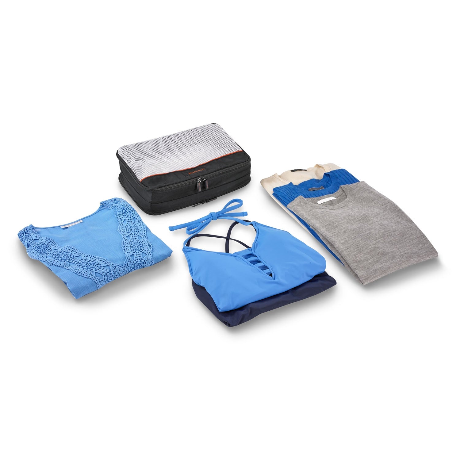 Small Luggage Packing Cubes 3-Piece Set #color_black