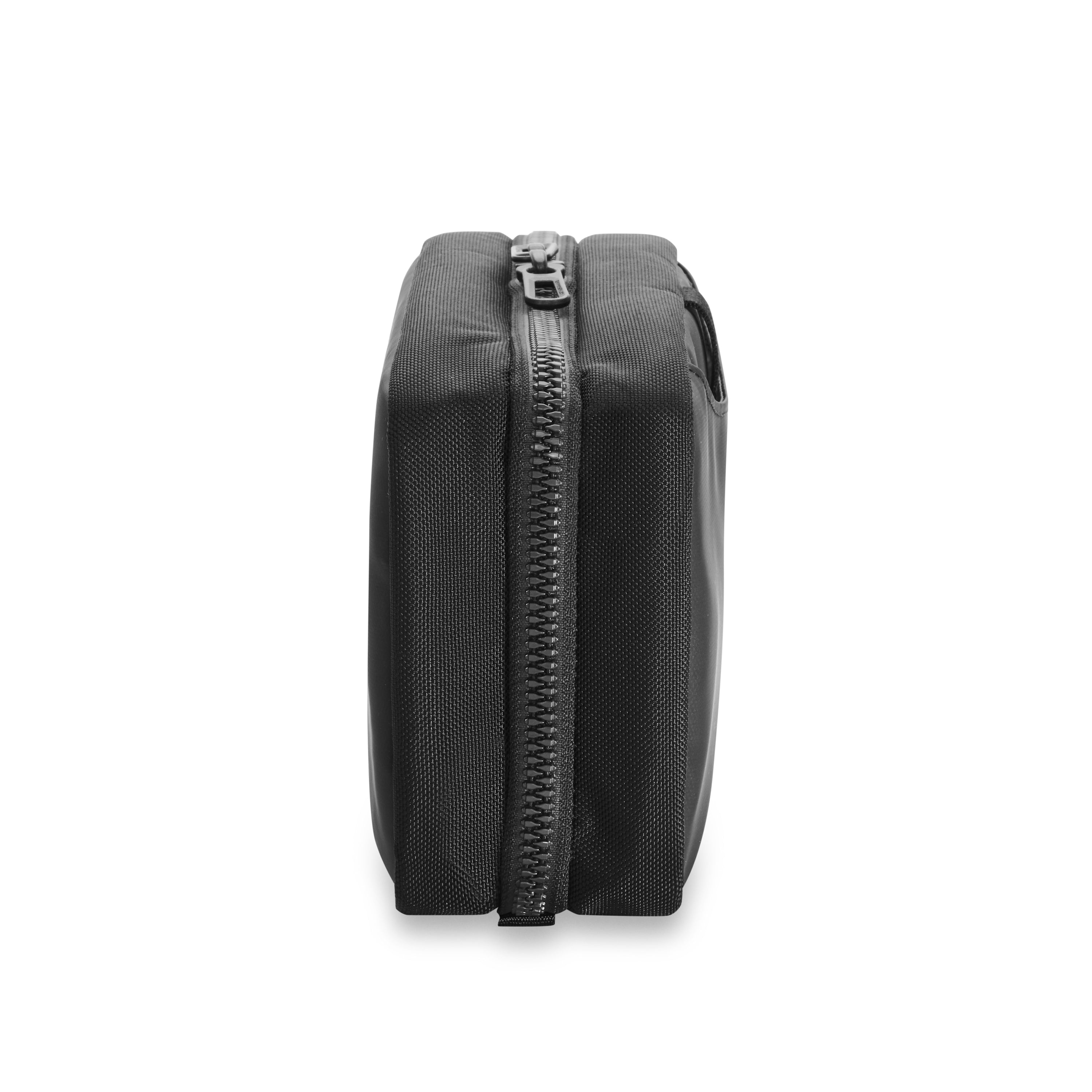 ZDX Hanging Toiletry Kit Side View  #color_black