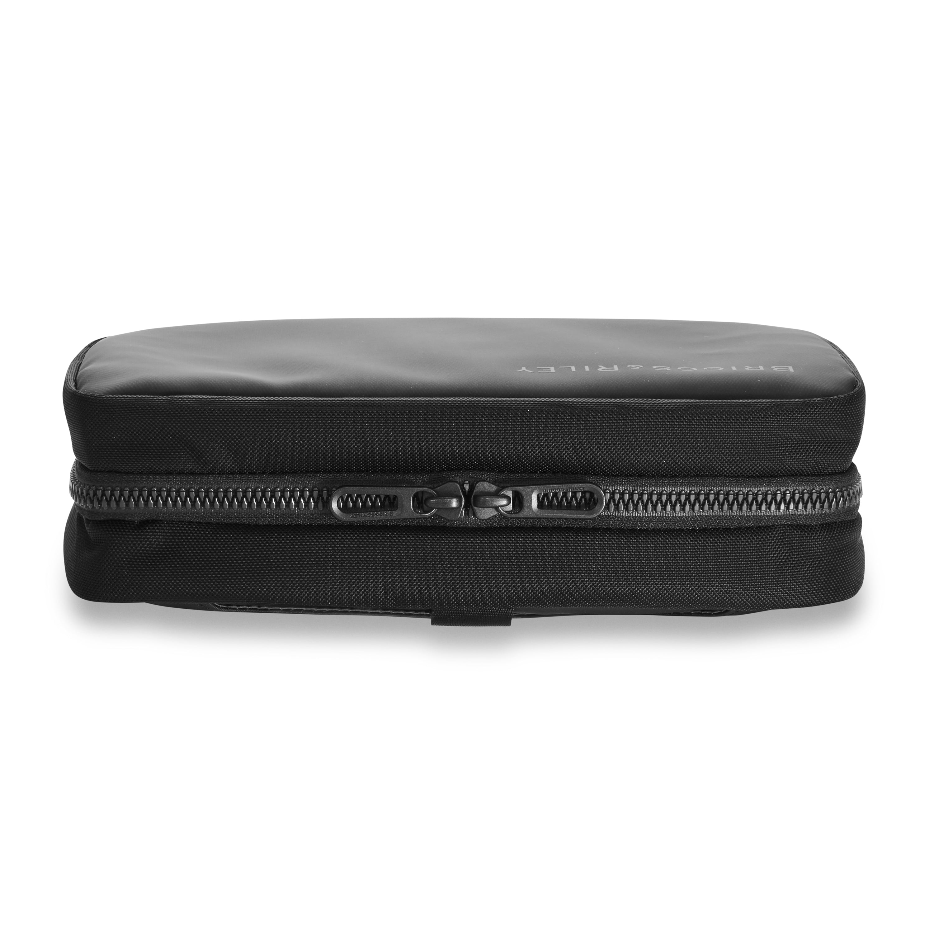ZDX Hanging Toiletry Kit Top View  #color_black