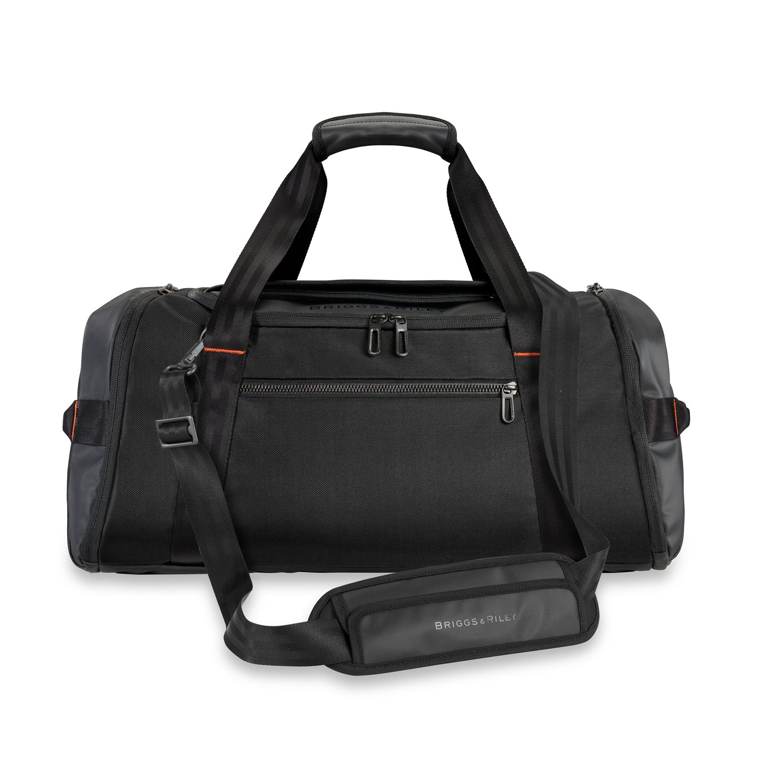 ZDX Large Travel Black front view with strap #color_black