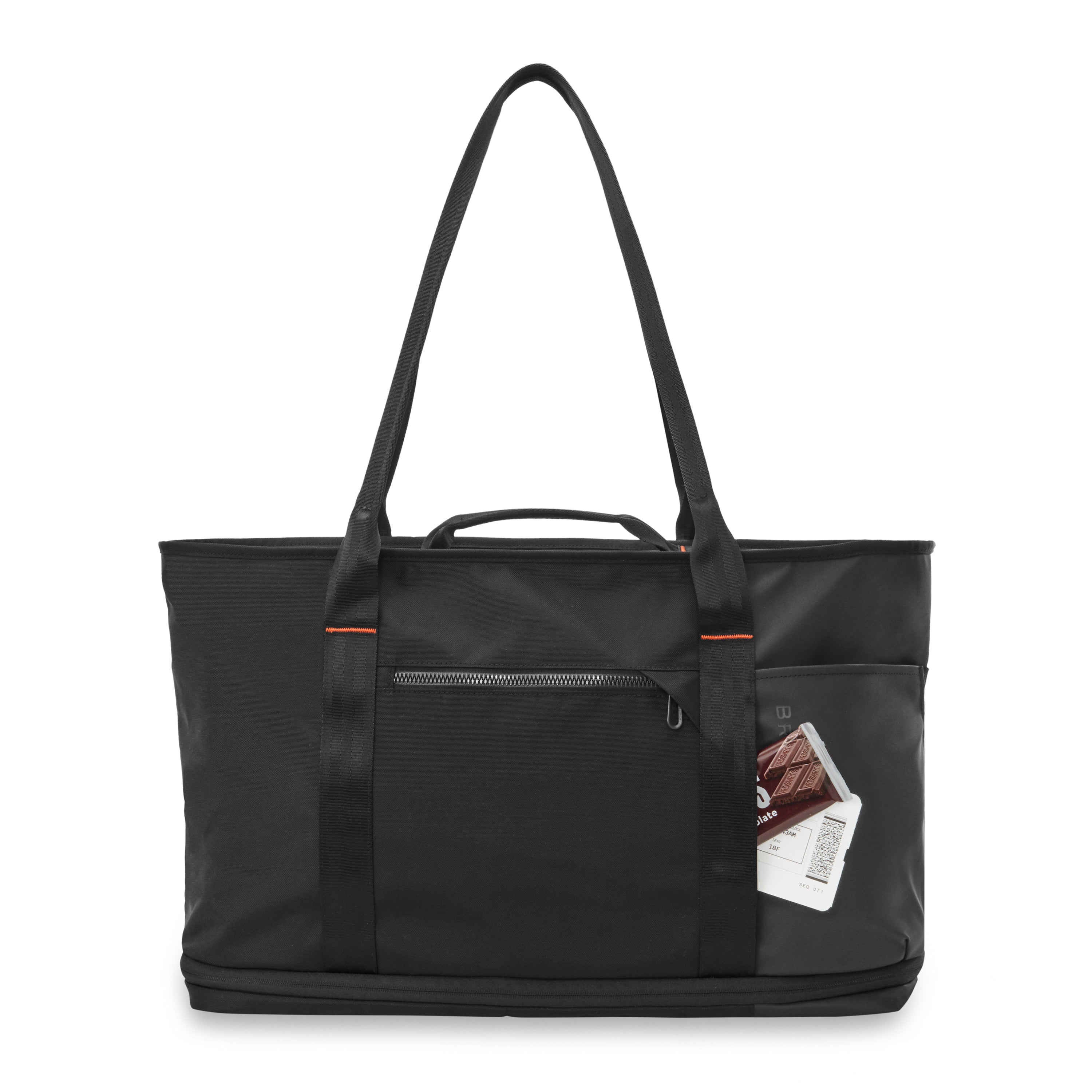 ZDX Extra Large Tote Front View  #color_black
