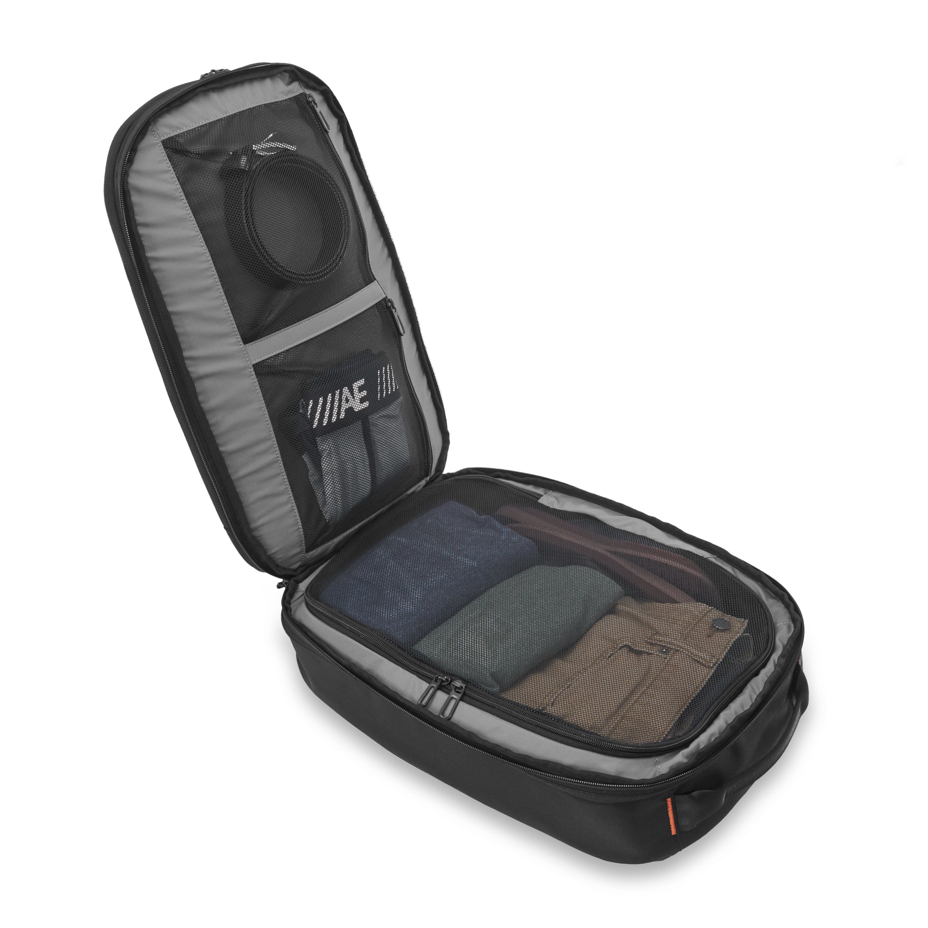 Briggs and Riley Convertible Backpack Duffle, duffle packed #color_black
