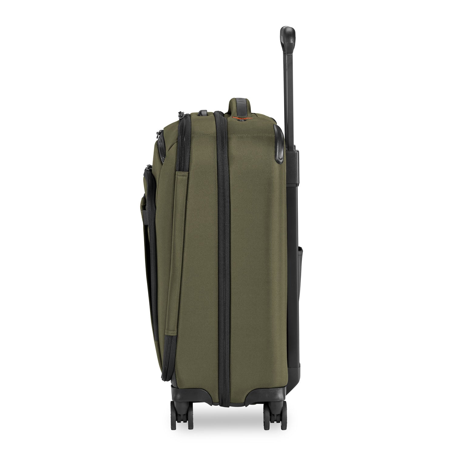 ZDX International 21" Carry-On Expandable Spinner Hunter Side View #color_hunter
