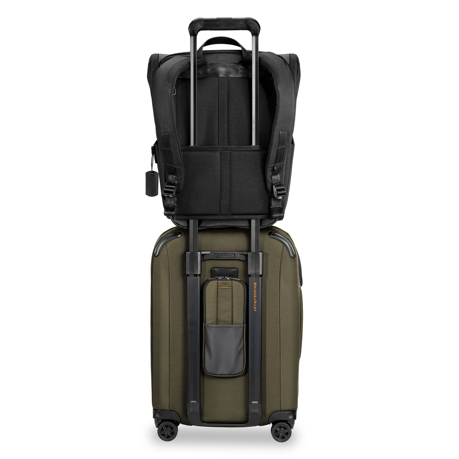 ZDX International 21" Carry-On Expandable Spinner Hunter Back #color_hunter