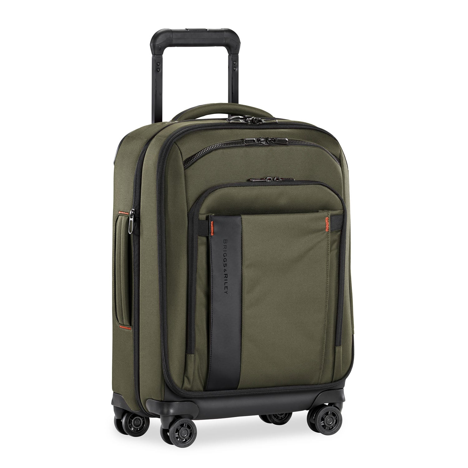 ZDX International 21" Carry-On Expandable Spinner Hunter Side View #color_hunter
