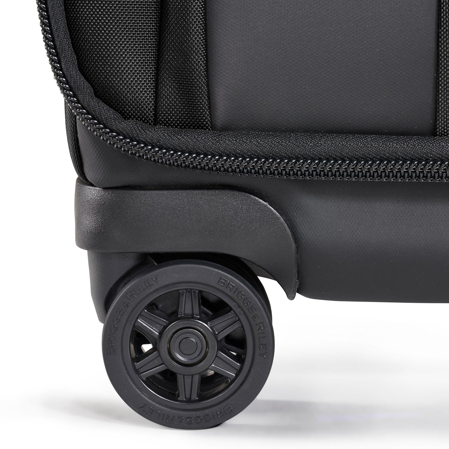 ZDX International 21" Carry-On Expandable Spinner Black Wheels #color_black