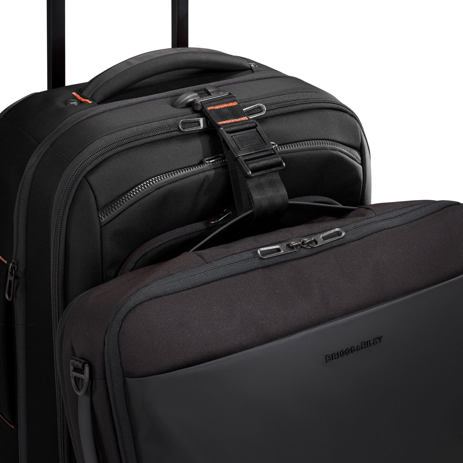 ZDX International 21" Carry-On Expandable Spinner Black #color_black