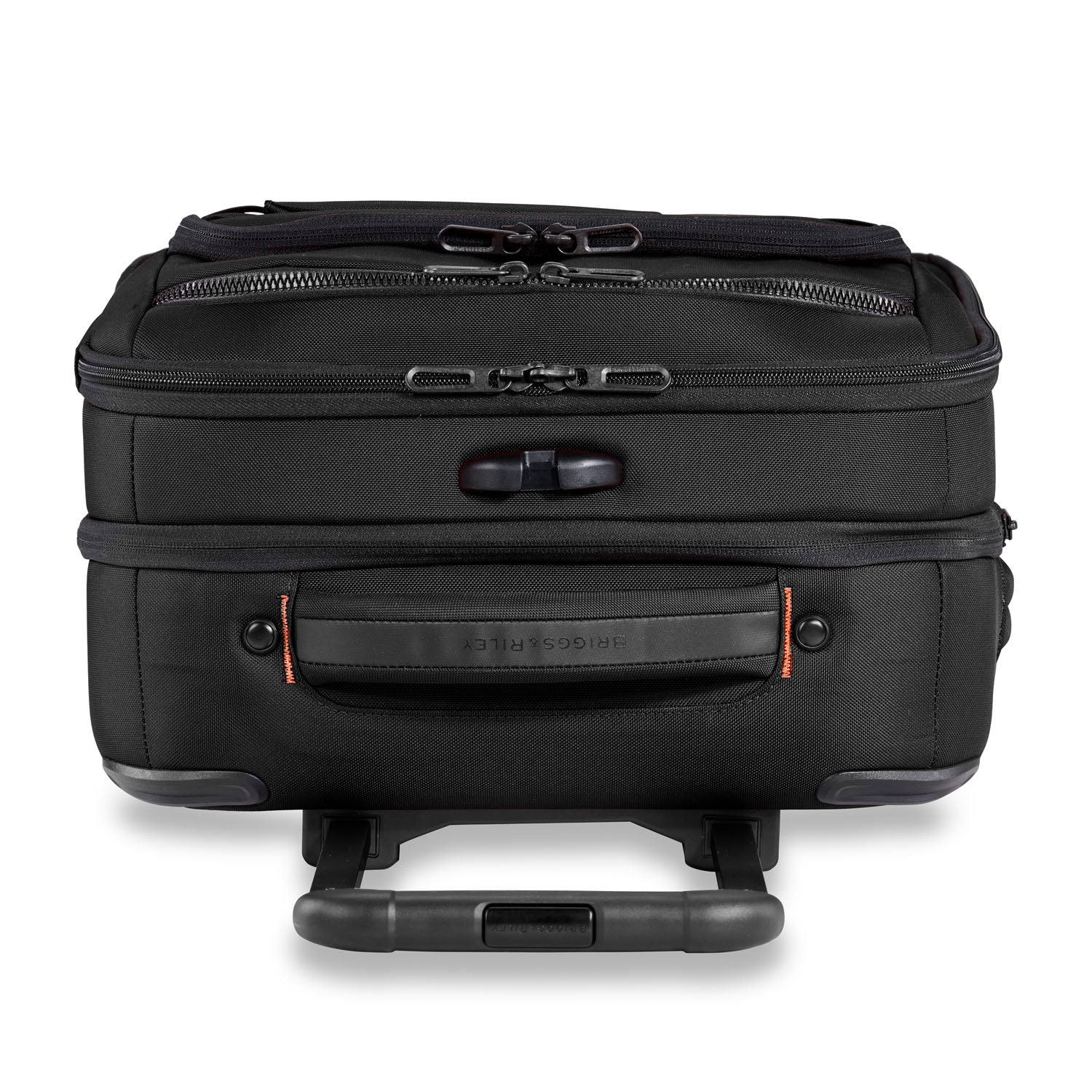 ZDX International 21" Carry-On Expandable Spinner Black Top View #color_black