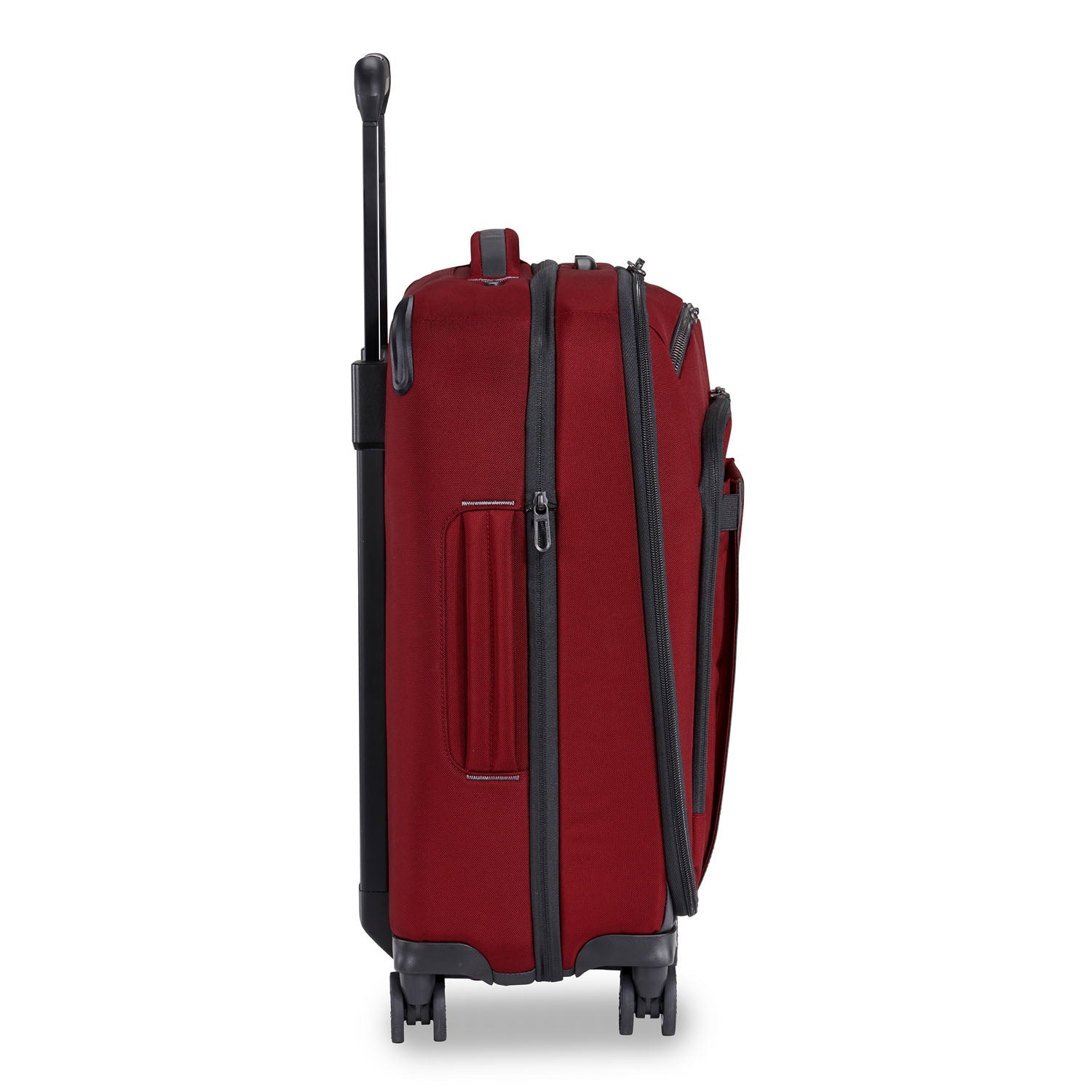 ZDX International 21" Carry-On Expandable Spinner Brick Side View 