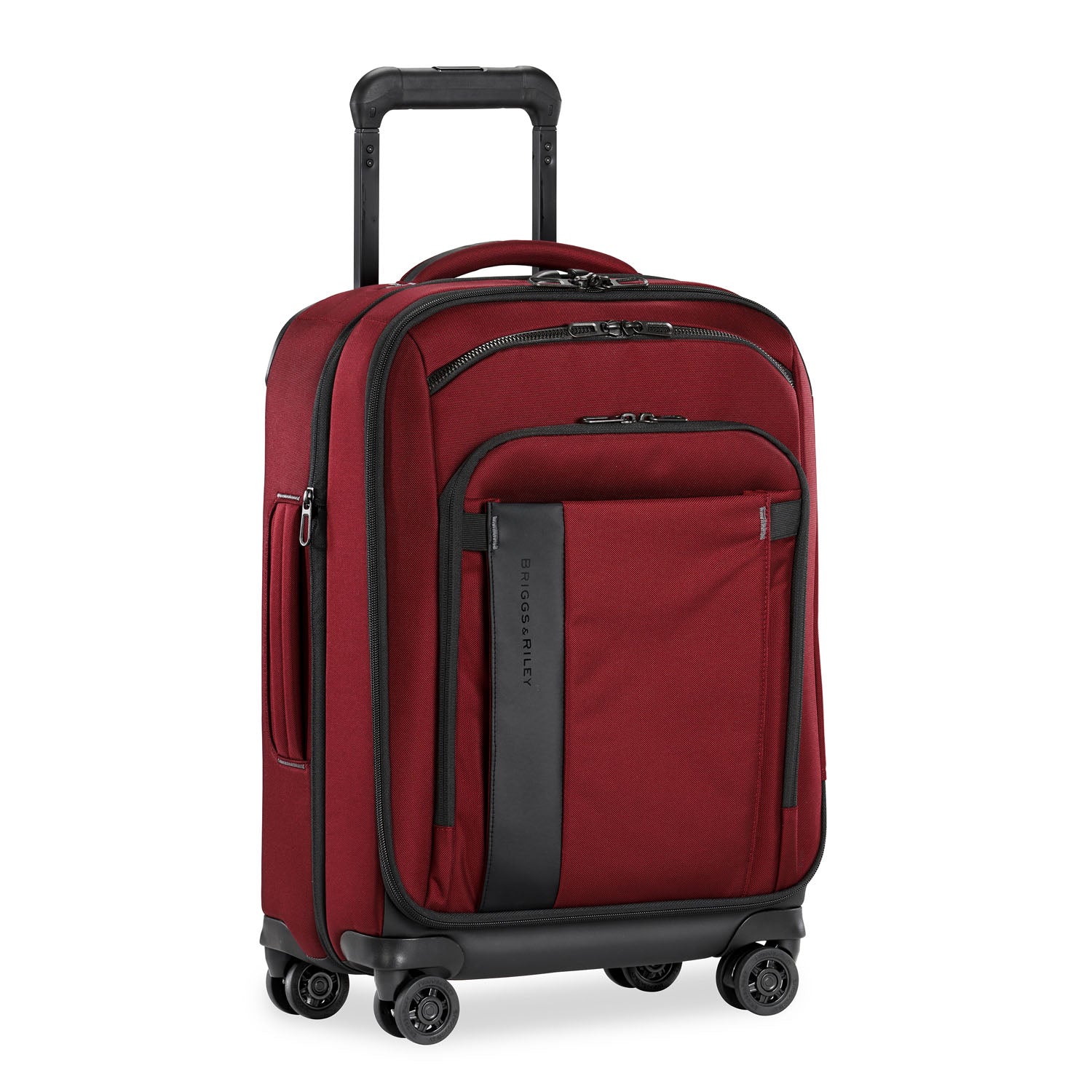 ZDX International 21" Carry-On Expandable Spinner Brick Side View 