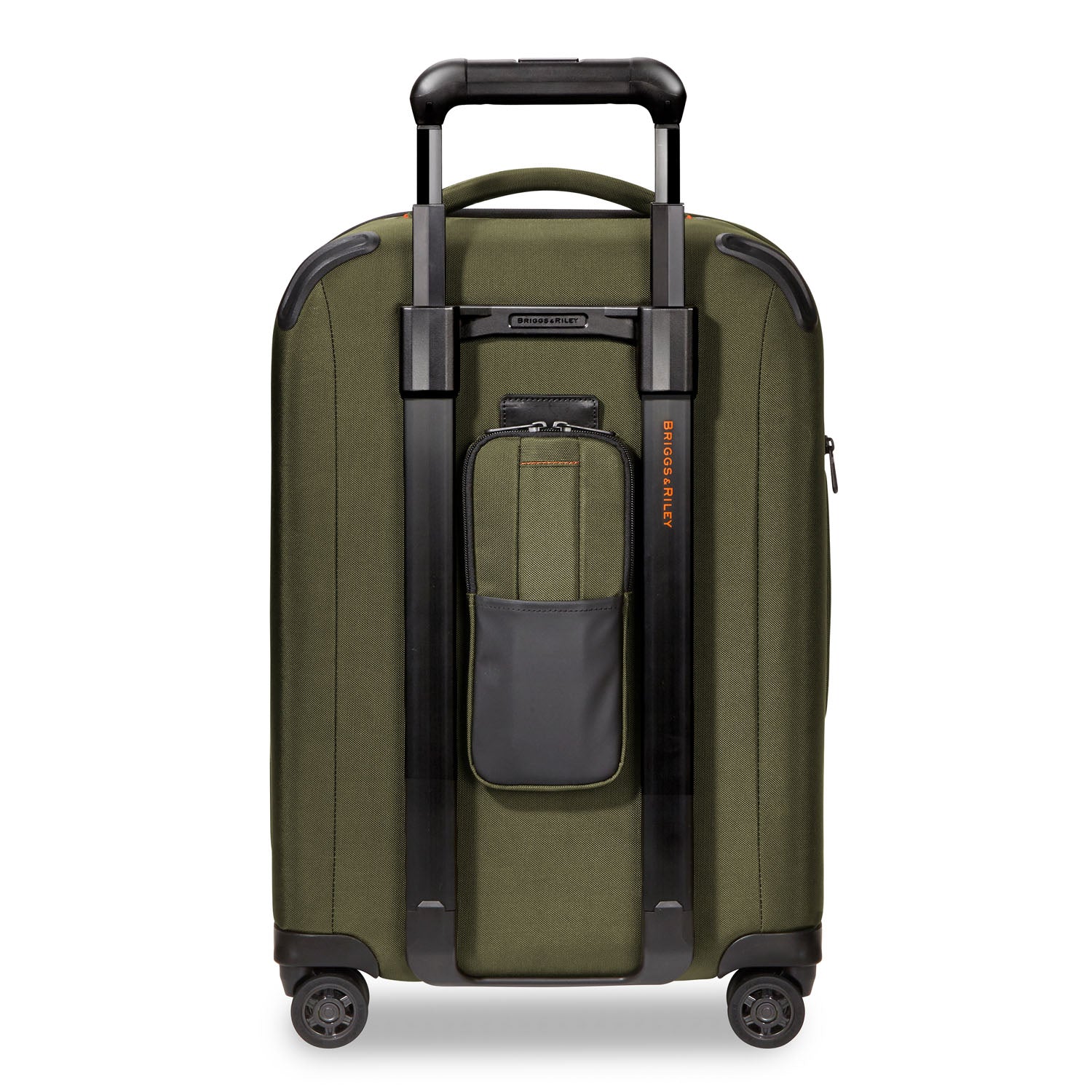 Briggs and Riley ZDX Domestic 22" Carry-On Expandable Spinner Hunter Back View  #color_hunter