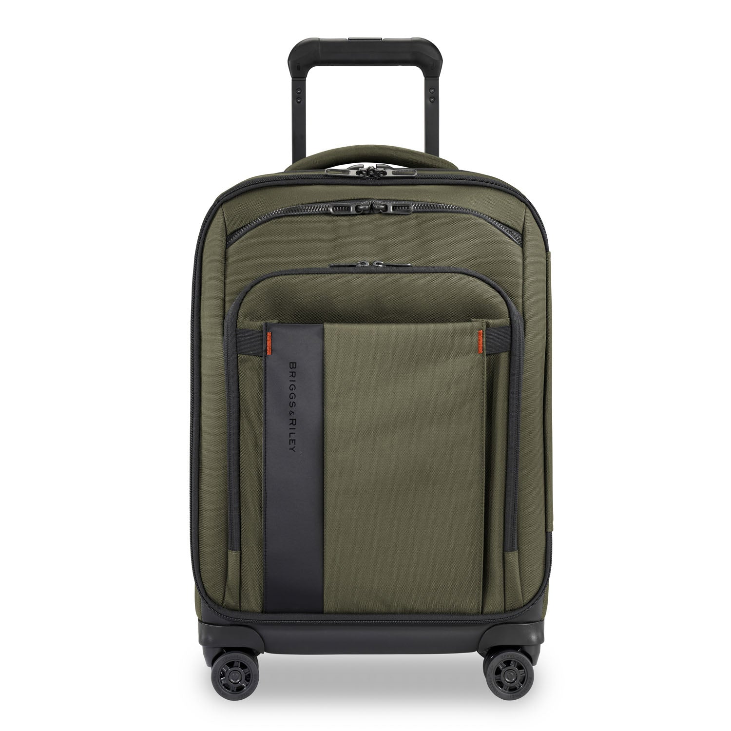 Briggs and Riley ZDX Domestic 22" Carry-On Expandable Spinner Hunter Front View #color_hunter