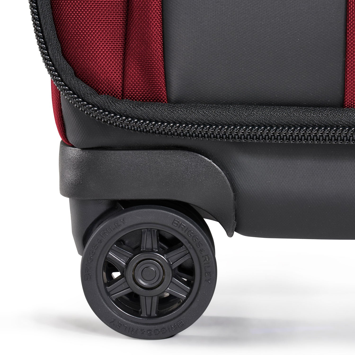 Briggs and Riley ZDX Domestic 22" Carry-On Expandable Spinner Brick Wheel #color_brick