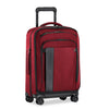 Briggs and Riley ZDX Domestic 22" Carry-On Expandable Spinner Brick Front View #color_brick