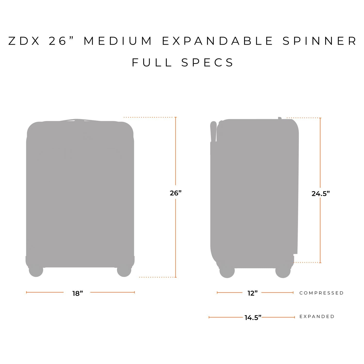 Briggs & Riley Green ZDX Medium Expandable Spinner specs #color_hunter