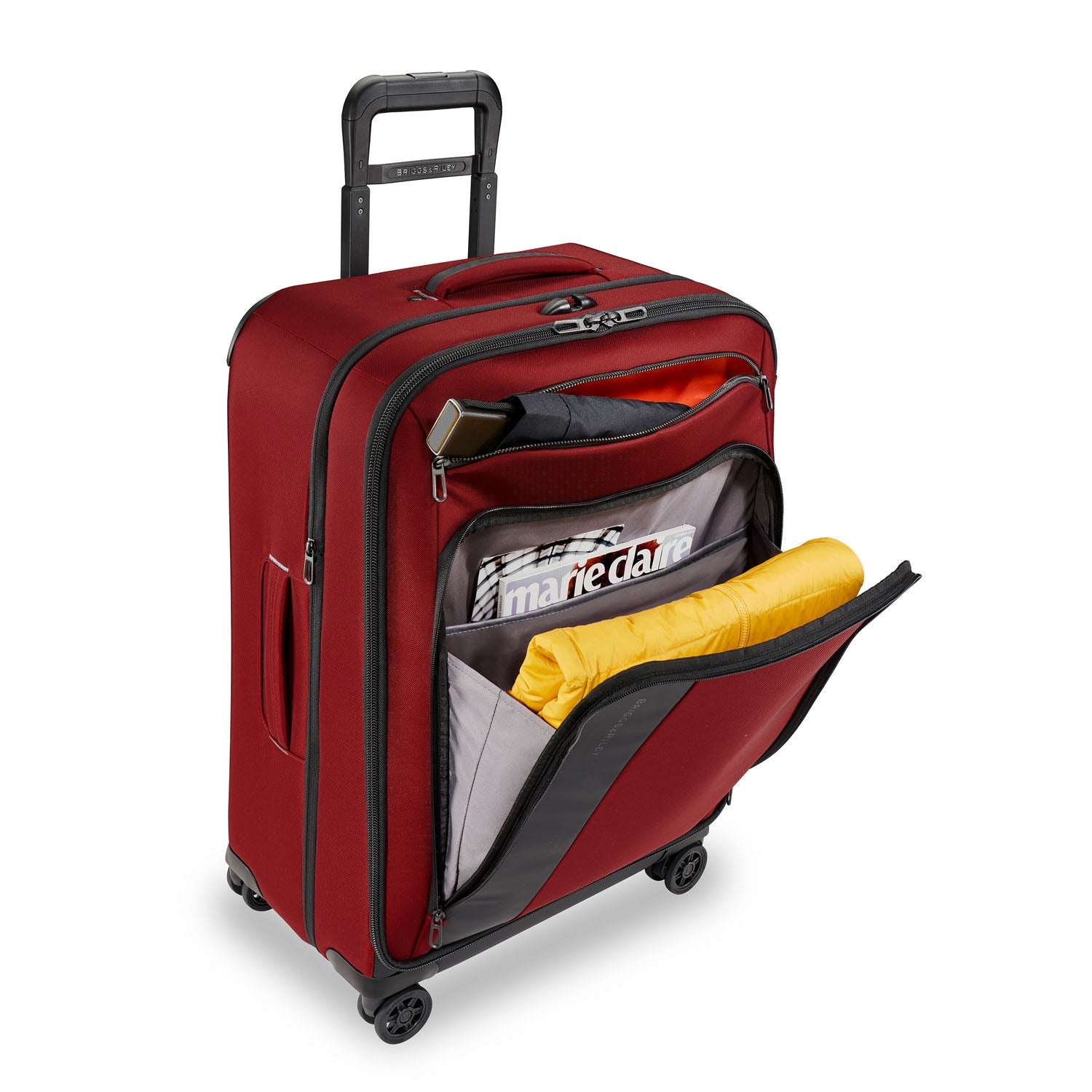 ZDX Medium Expandable Spinner Brick Front Pockets