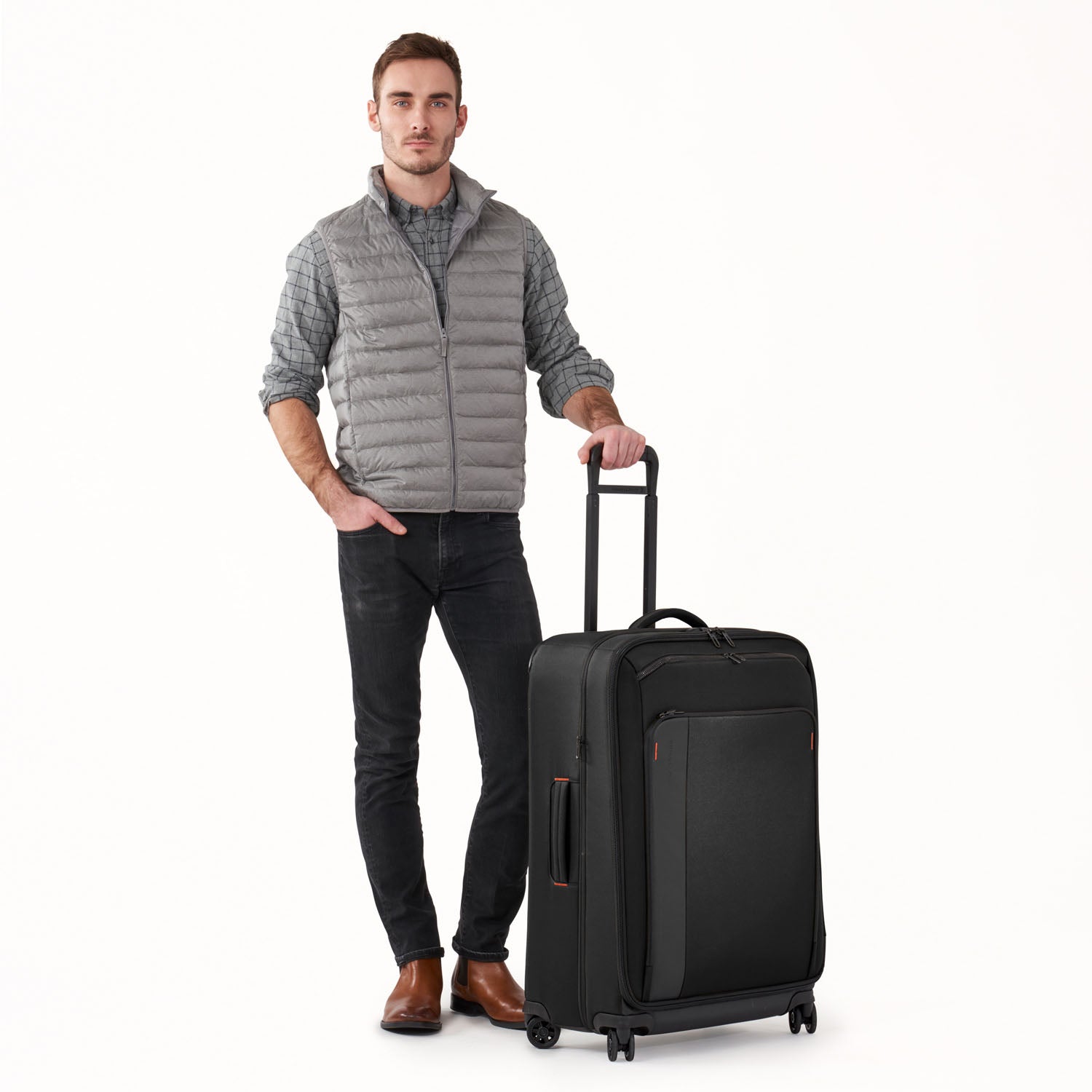 ZDX large Expandable Spinner Black with Person #color_black