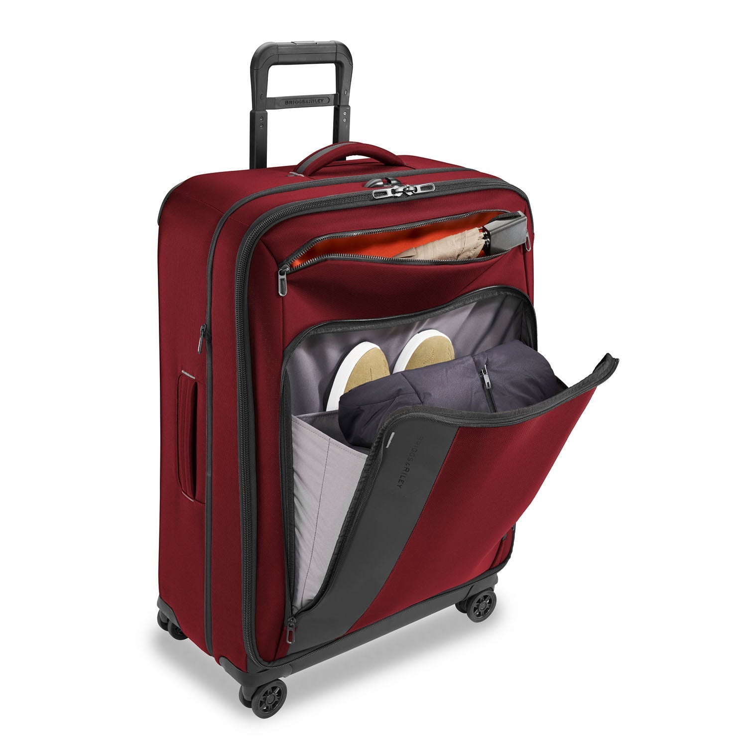 ZDX large Expandable Spinner Brick front Pockets