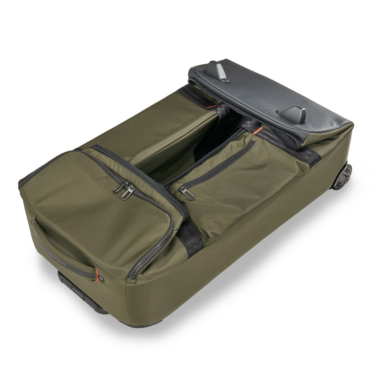 Briggs and Riley ZDX Medium Upright Duffle Hunter Collapsed #color_hunter