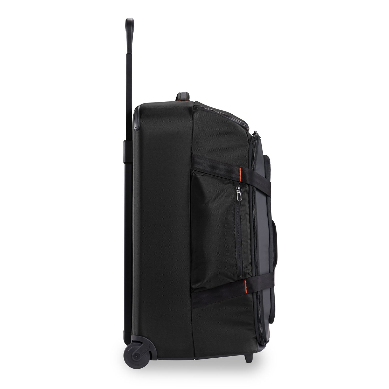 Briggs and Riley ZDX Medium Upright Duffle Black Side  View  #color_black