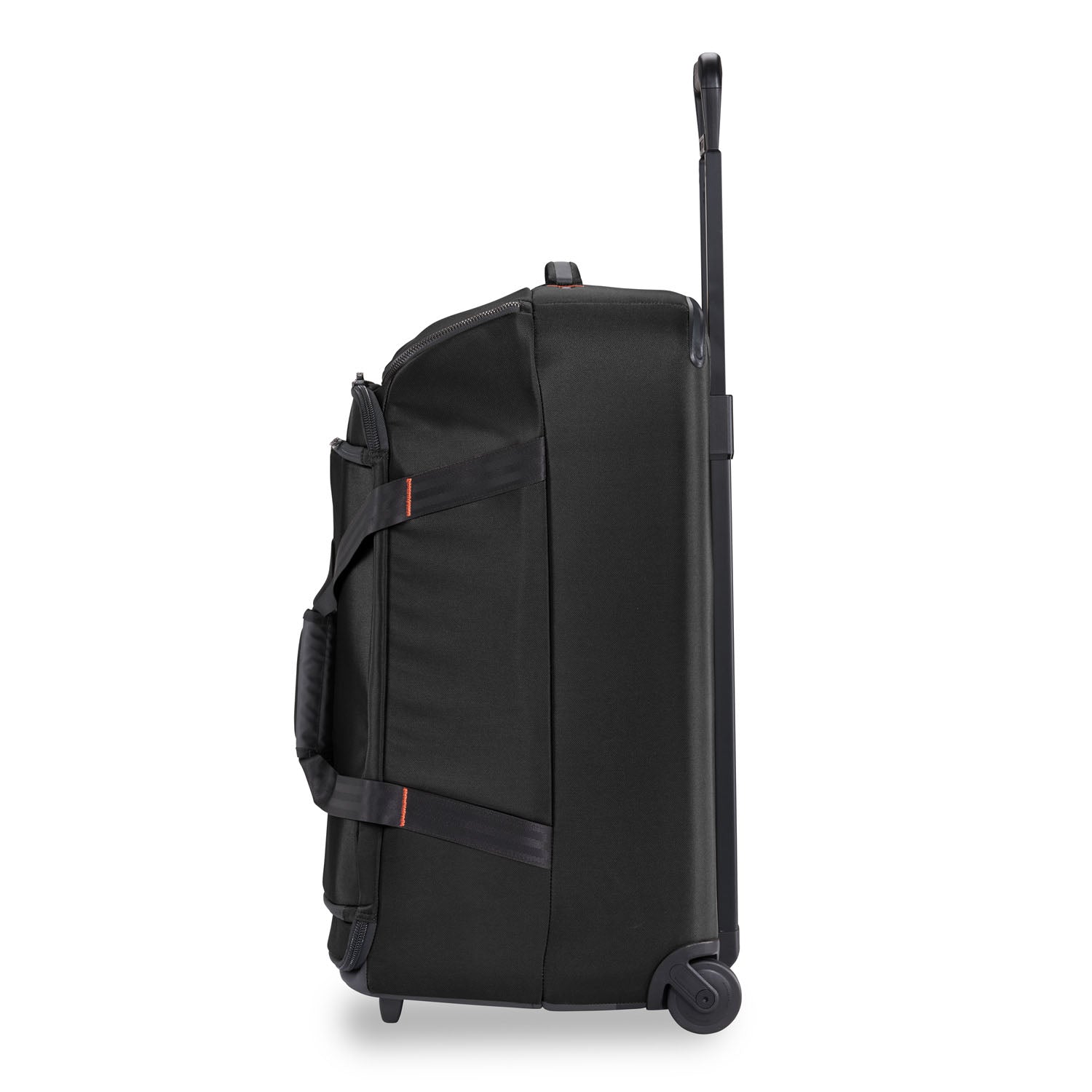 Briggs and Riley ZDX Medium Upright Duffle Black Side View  #color_black