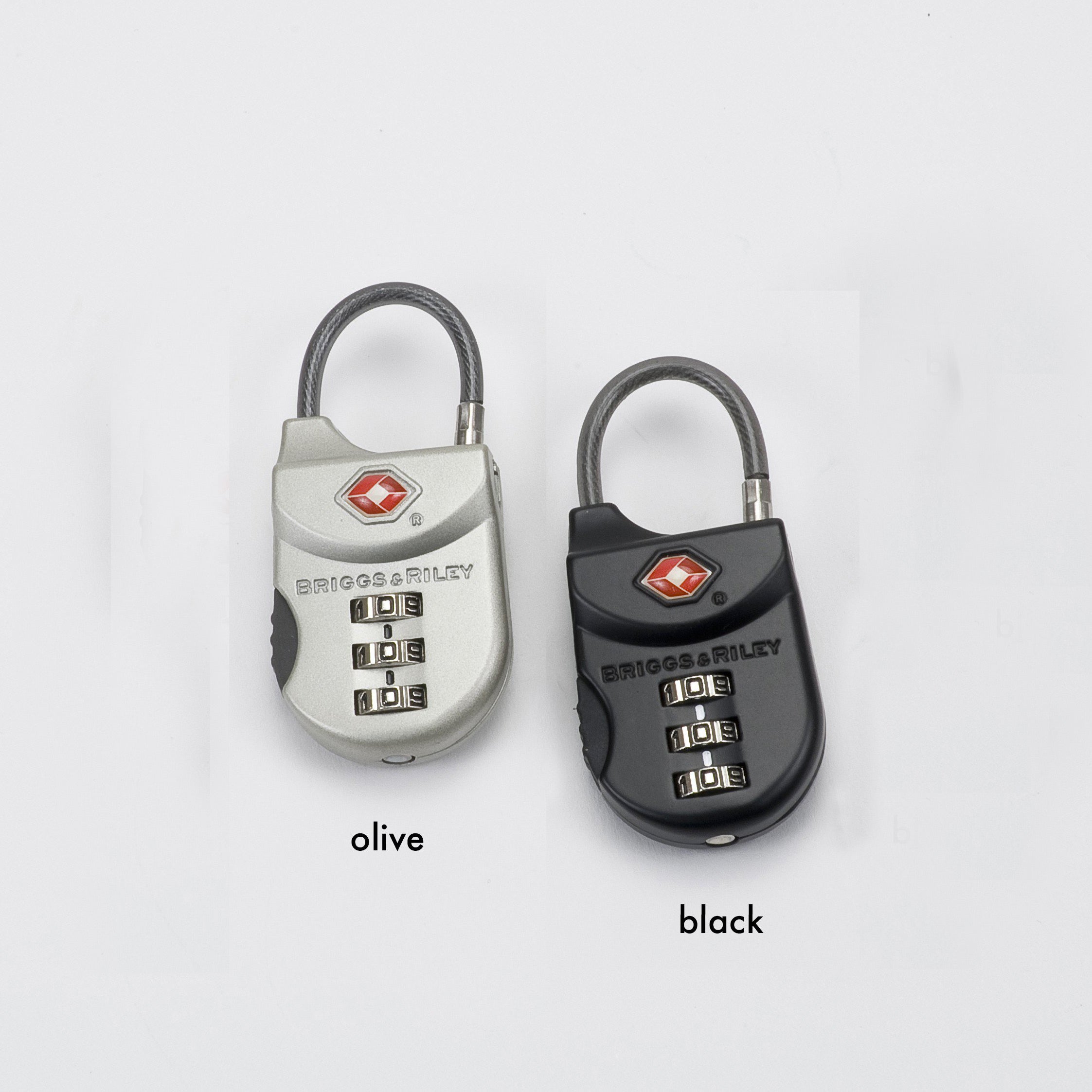 TSA Cable Luggage Lock (Metal) #color_black 